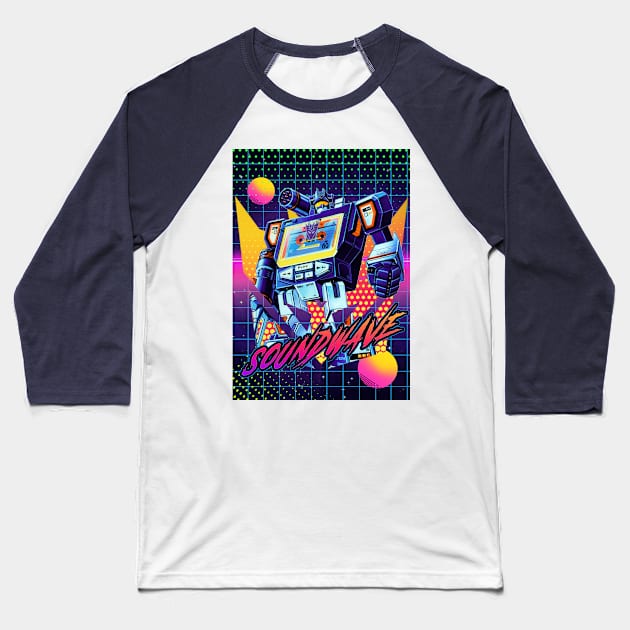 decepticon soundwave 80's theme Baseball T-Shirt by 10thstreet